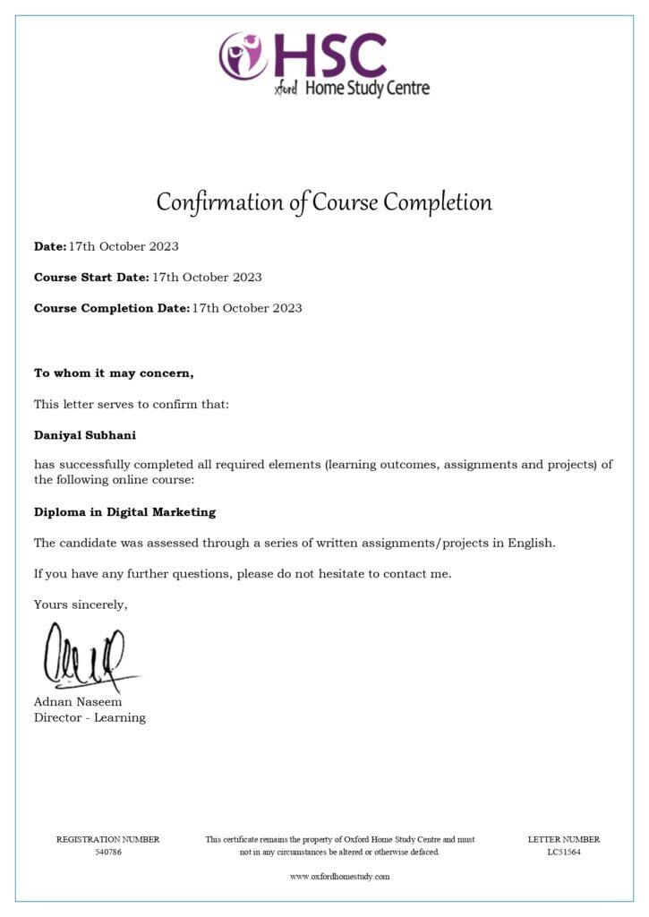 Certified in Social Media Marketing Diploma